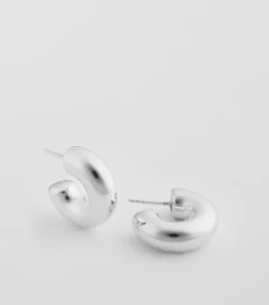 Syster P Bolded Little Sis Hoops Örhängen Silver
