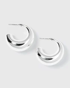 Syster P Bolded Örhängen Silver