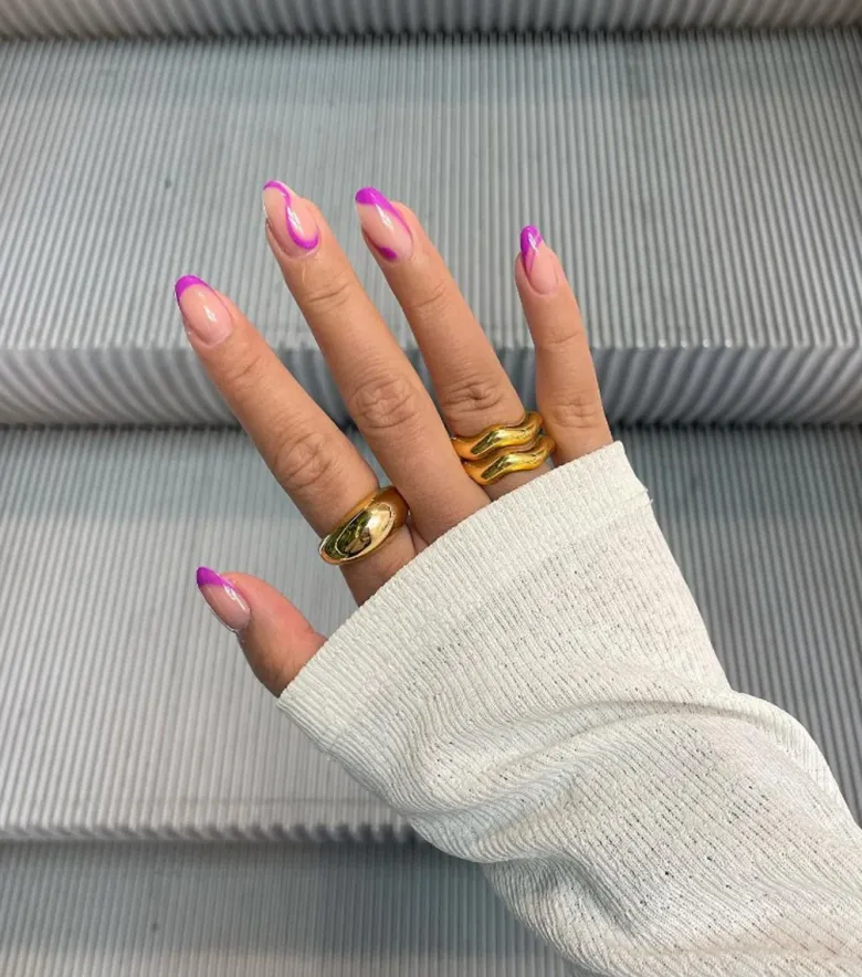 Syster P Bolded Wavy Ring Guld