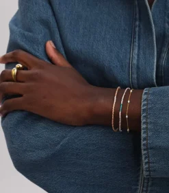 Syster P Code Armband Guld STAY STRONG