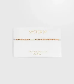 Syster P Code Armband Guld STAY STRONG