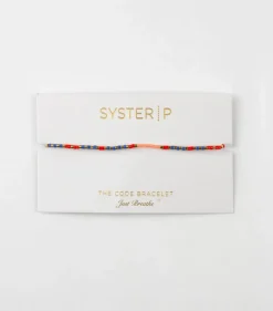 Syster P Code Armband Guld JUST BREATHE