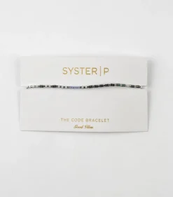 Syster P Code Armband Silver GOOD VIBES