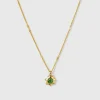 Syster P Florentina Halsband Guld Grön Jade
