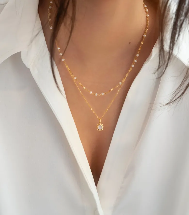 Syster P Florentina Halsband Guld