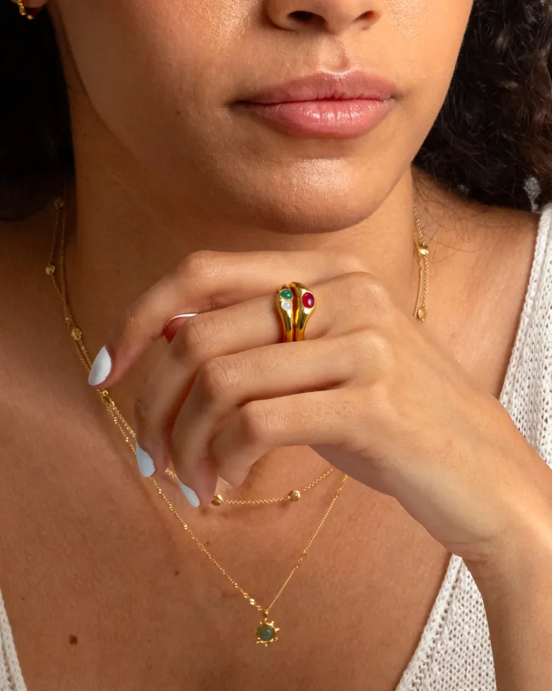 Syster P Floretina Ring Guld