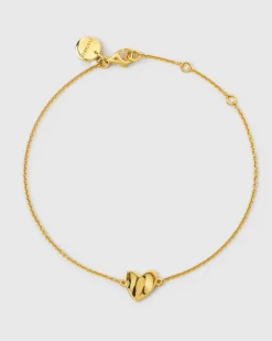 Syster P Friends Heart Armband Guld