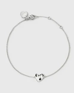 Syster P Friends Heart Armband Silver