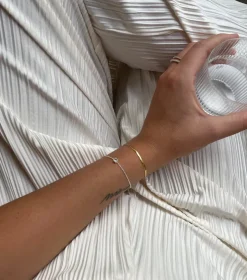 Syster P Herringbone Armband Silver