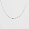 Syster P Herringbone Halsband Silver