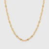 Syster P Herringbone Twisted Halsband Guld