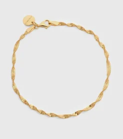 Syster P Herringbone Twisted Armband Guld