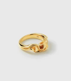 Syster P Moulded Narrow Ring Gold