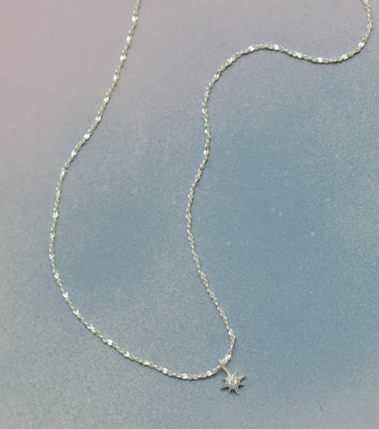 Syster P North Star Kort Halsband Silver
