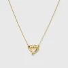 Syster P Puff Heart Halsband Guld