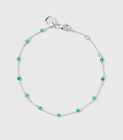 Syster P Santa Monica Armband Silver Green Onyx