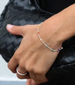 Syster P Santa Monica Multicolor Armband Silver