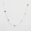 Syster P Santa Monica Multicolor Halsband Silver