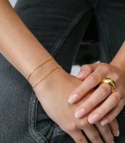 Syster P Sheer Mirror Armband Guld