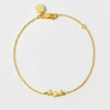 Syster P Snap Triple Star Armband Guld