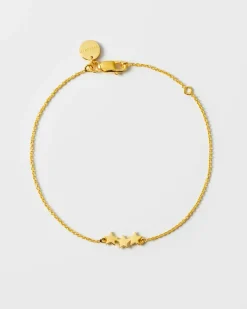 Syster P Snap Triple Star Armband Guld
