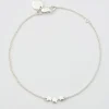 Syster P Snap Triple Star Armband Silver