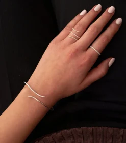 Syster P Sparkle Wrap Armband Silver