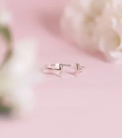 Syster P Strict Plain Bar Ring Silver