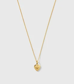Syster P Sunburst Heart Halsband Guld
