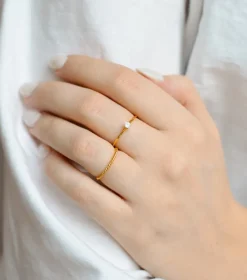 Syster P Tiny Princess Ring Guld