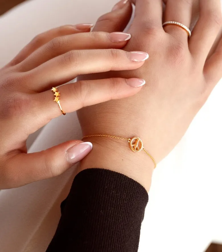 Syster P Tiny Sparkle Ring Guld