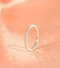 Syster P Tiny Sparkle Ring Silver