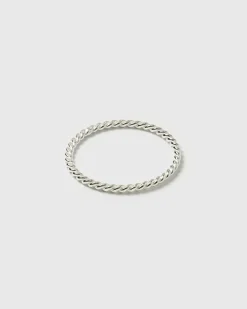 Syster P Tiny Twisted Ring Silver