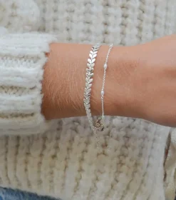 Syster P Treasure Multi Pearl Armband Silver