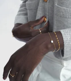 Syster P Treasure Single Pearl Armband Guld