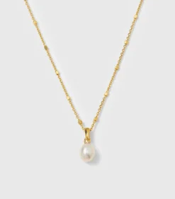 Syster P Treasure Single Pearl Halsband Guld