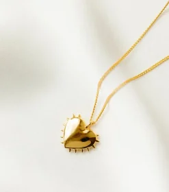 Syster P True Love Hjärta Halsband Guld