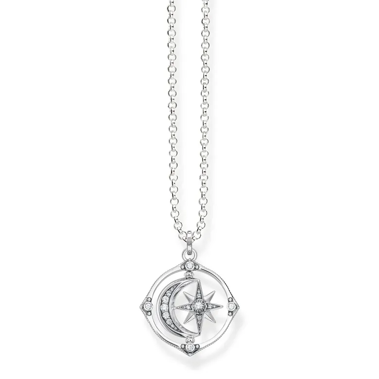 Thomas Sabo Halsband Stjärna & Måne Silver (Rörliga) – KE1985-643-14