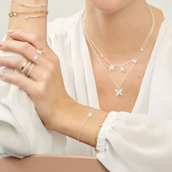 Thomas Sabo Armband fjäril vita stenar – A2028-051-14