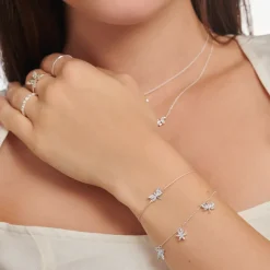 Thomas Sabo Armband fjäril vita stenar – A2027-051-14 (MEGA KAMPANJ)
