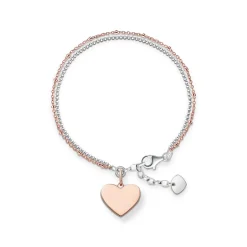 Thomas Sabo Armband hjärta roséguld silver – LBA0102-415-12