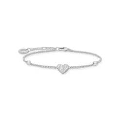 Thomas Sabo Armband hjärta med stenar silver – A1992-051-14