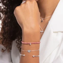 Thomas Sabo Armband hjärta med kulor silver – A1991-001-21