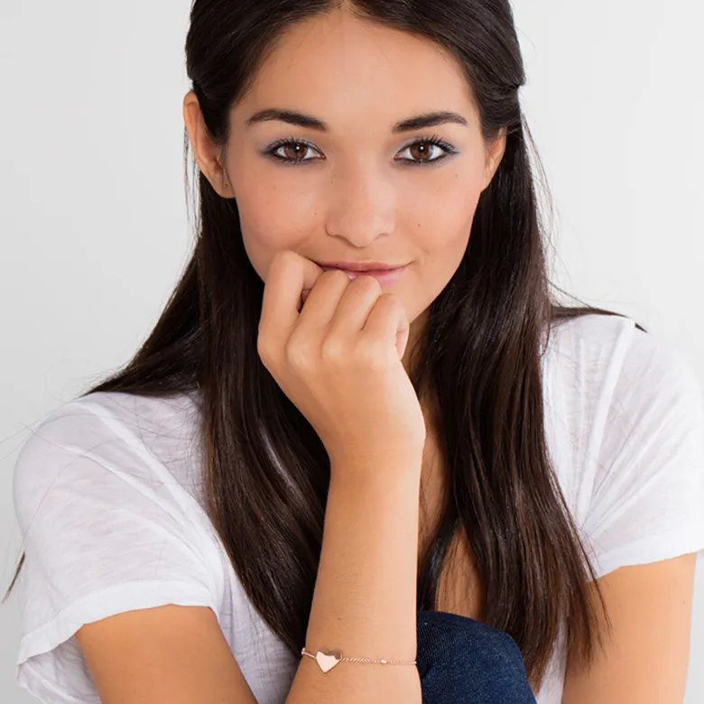 Thomas Sabo Armband hjärta med infinity roséguld – A1486-416-14