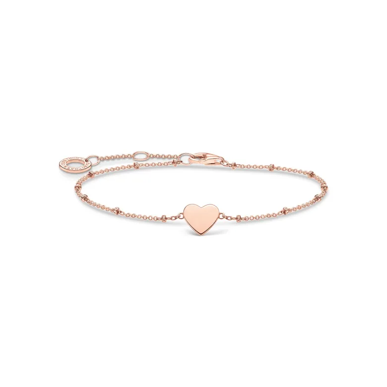 Thomas Sabo Armband hjärta med kulor roséguld – A1991-415-40