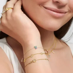Thomas Sabo Armband hänglås guld – A2040-414-14