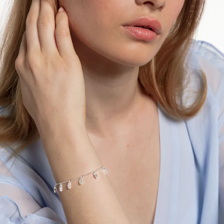 Thomas Sabo Armband Kantiga Stenar med Baguetteslipning – A1917-051-14