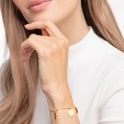 Thomas Sabo Armband med tre hängsmycke guld – A1961-413-39