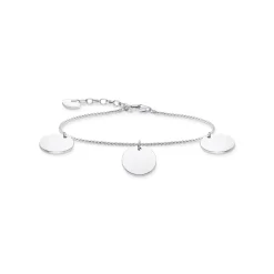 Thomas Sabo Armband med tre hängsmycke silver – A1961-001-21