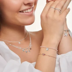 Thomas Sabo Armband slända med stenar roséguld – A2025-321-7
